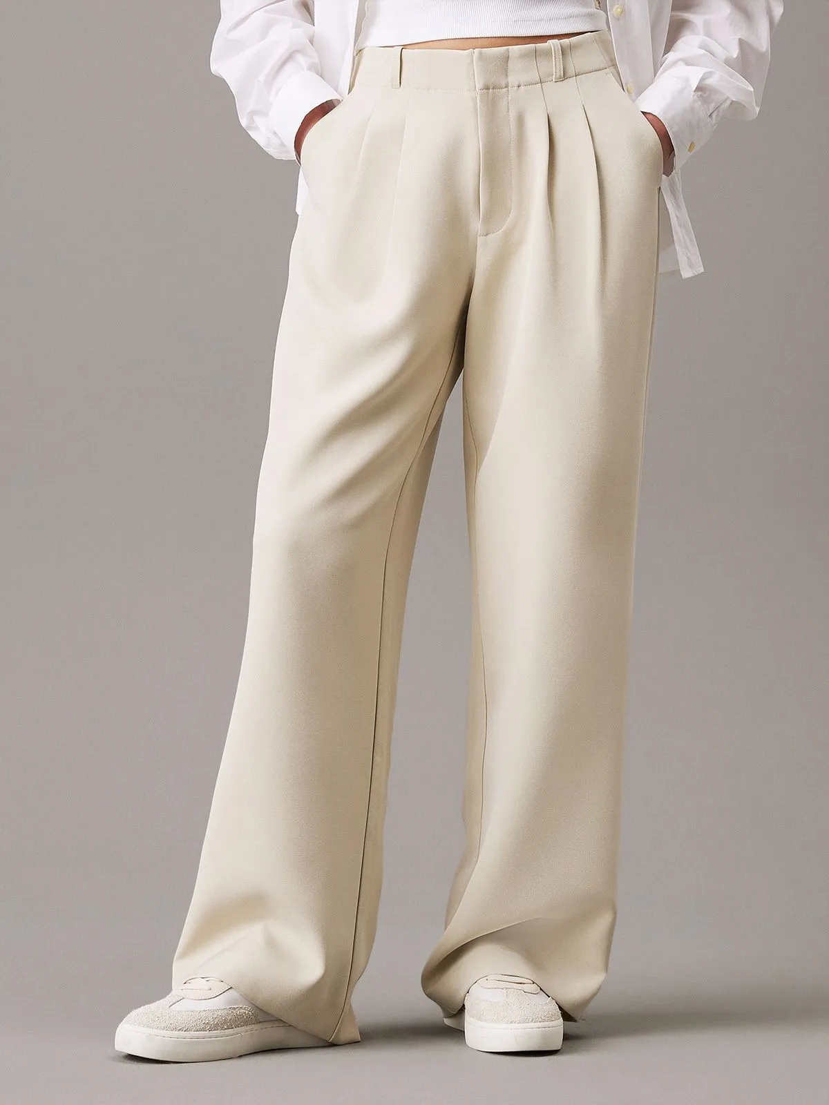 Pantalón Stretch Crepe Straight - Imagen 3