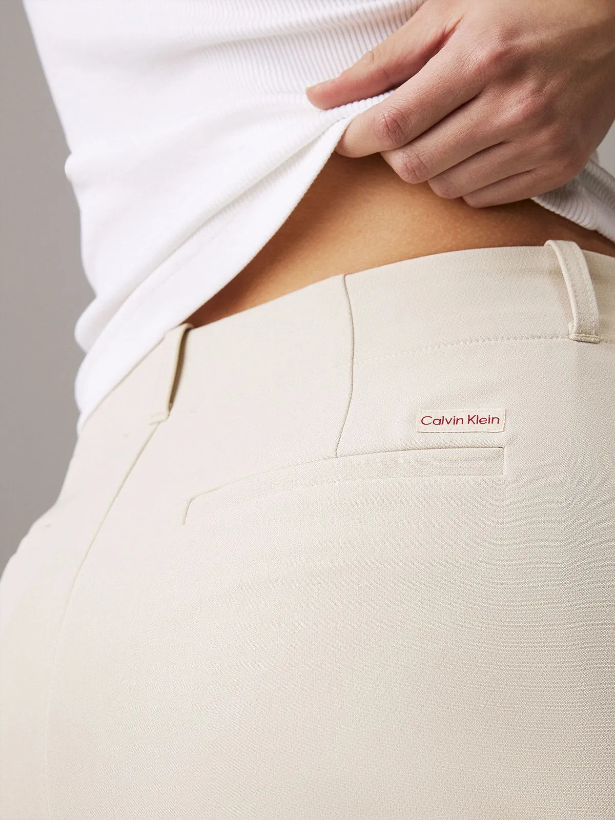 Pantalón Stretch Crepe Straight - Imagen 4