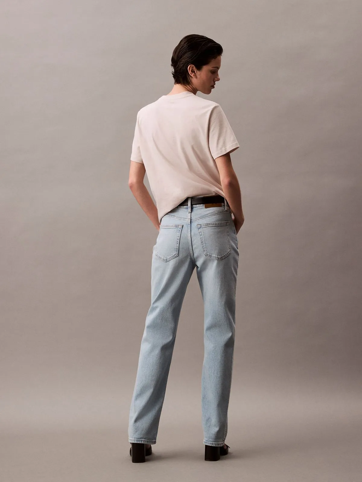 Jeans High Rise Straight Marbled Bea - Imagen 3