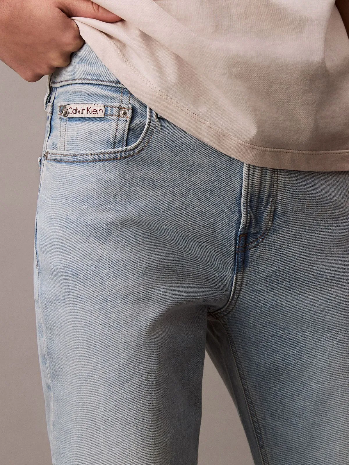 Jeans High Rise Straight Marbled Bea - Imagen 4