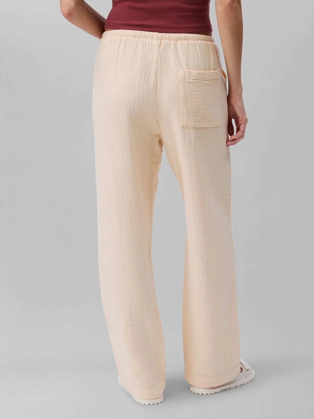 Pantalón de Gasa Doble con Cintura Elástica - Imagen 4