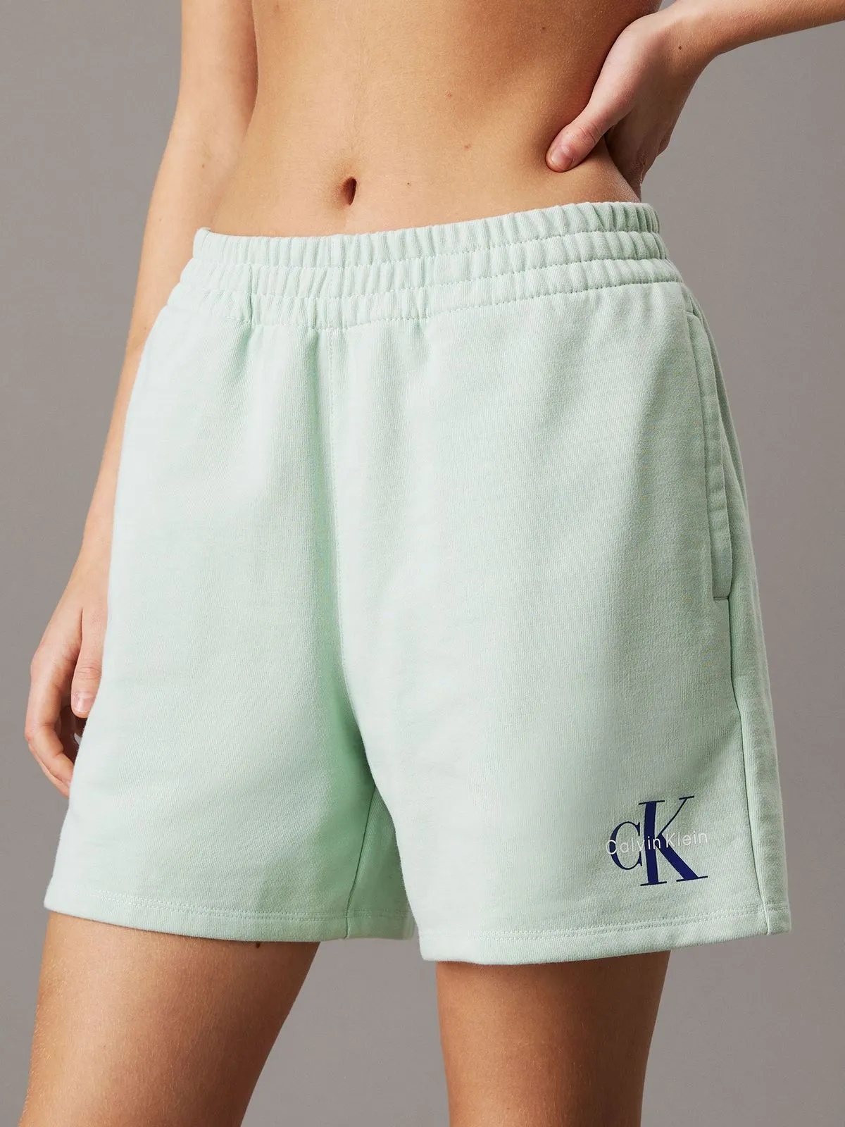 Shorts Felpa Francesa con Logo Monograma - Imagen 2