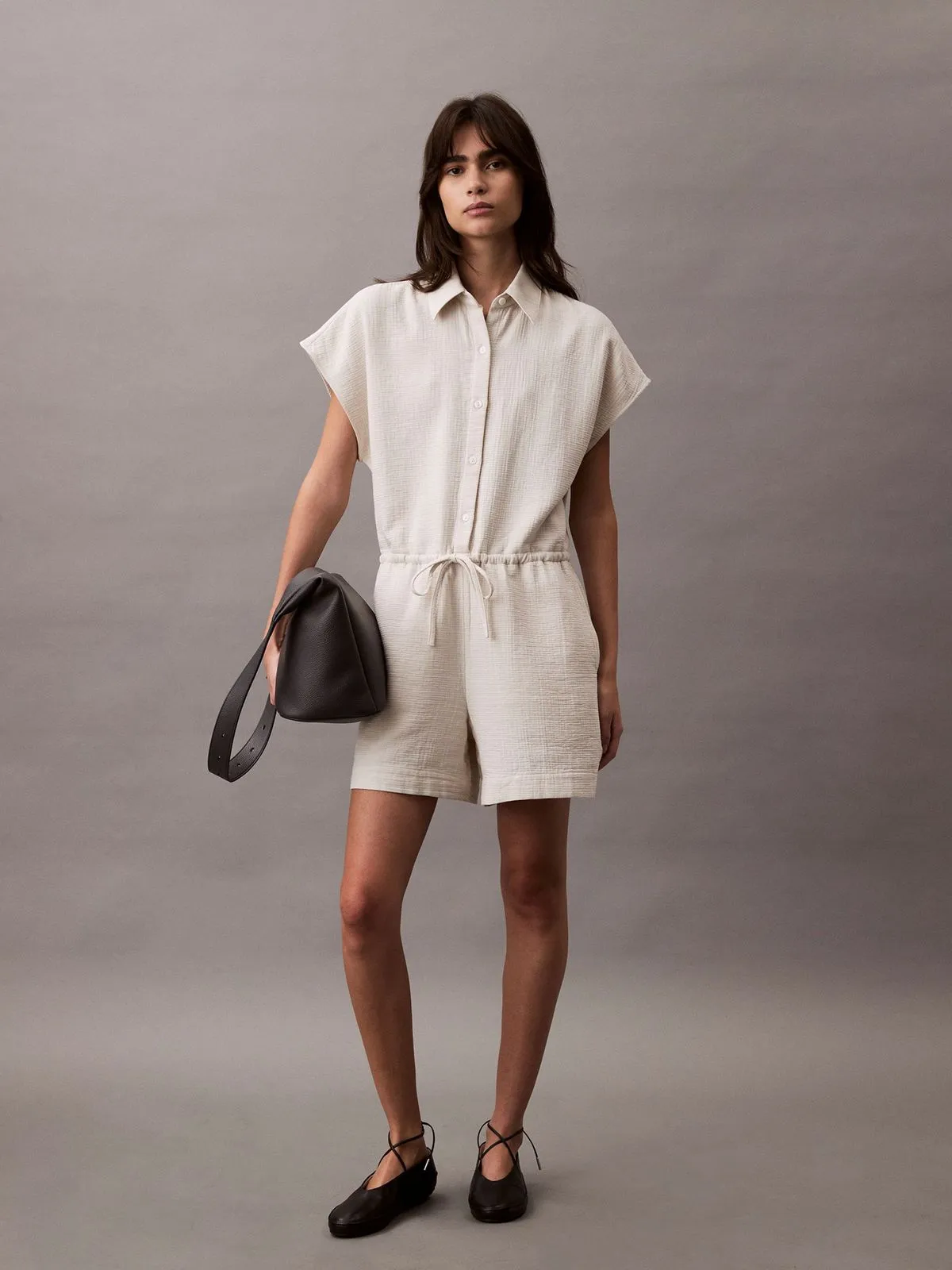 Enterizo Corto con Cierre de Botones - Imagen 3